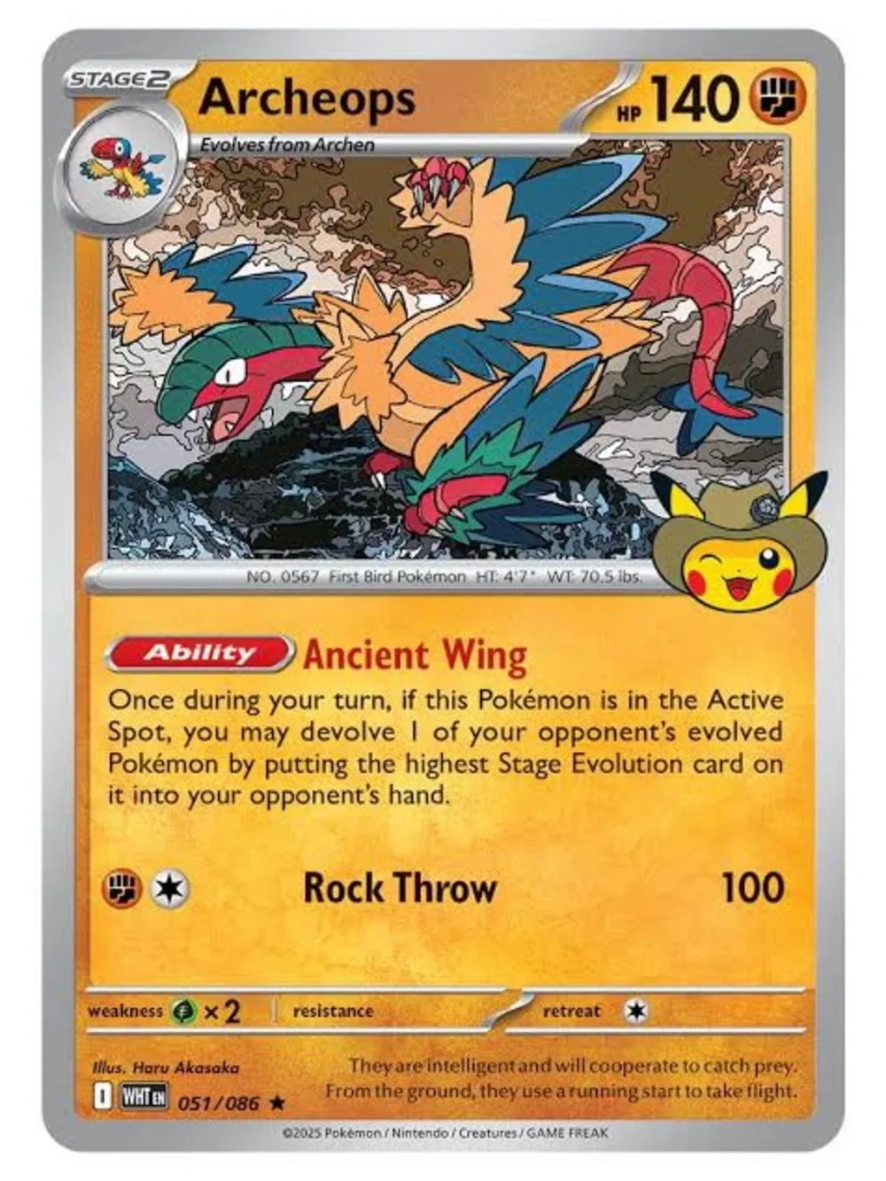 Pokemon Field Museum Fossil Exhibit Archeops Promo SEALED - In Hand!
